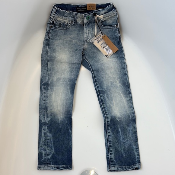 Scotch Shrunk Blue Jeans with Vintage-Inspired Wash - Picture 1 of 7